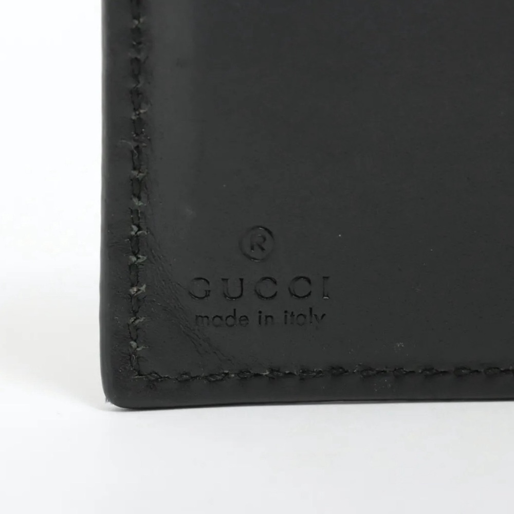 Gucci GG Supreme Snake Leather Compact Bifold Wallet - Picture 7 of 8